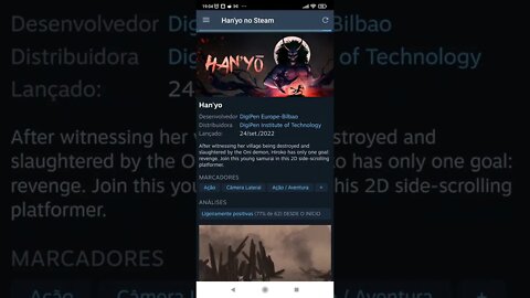 Jogo Grátis na Steam: Han'yo