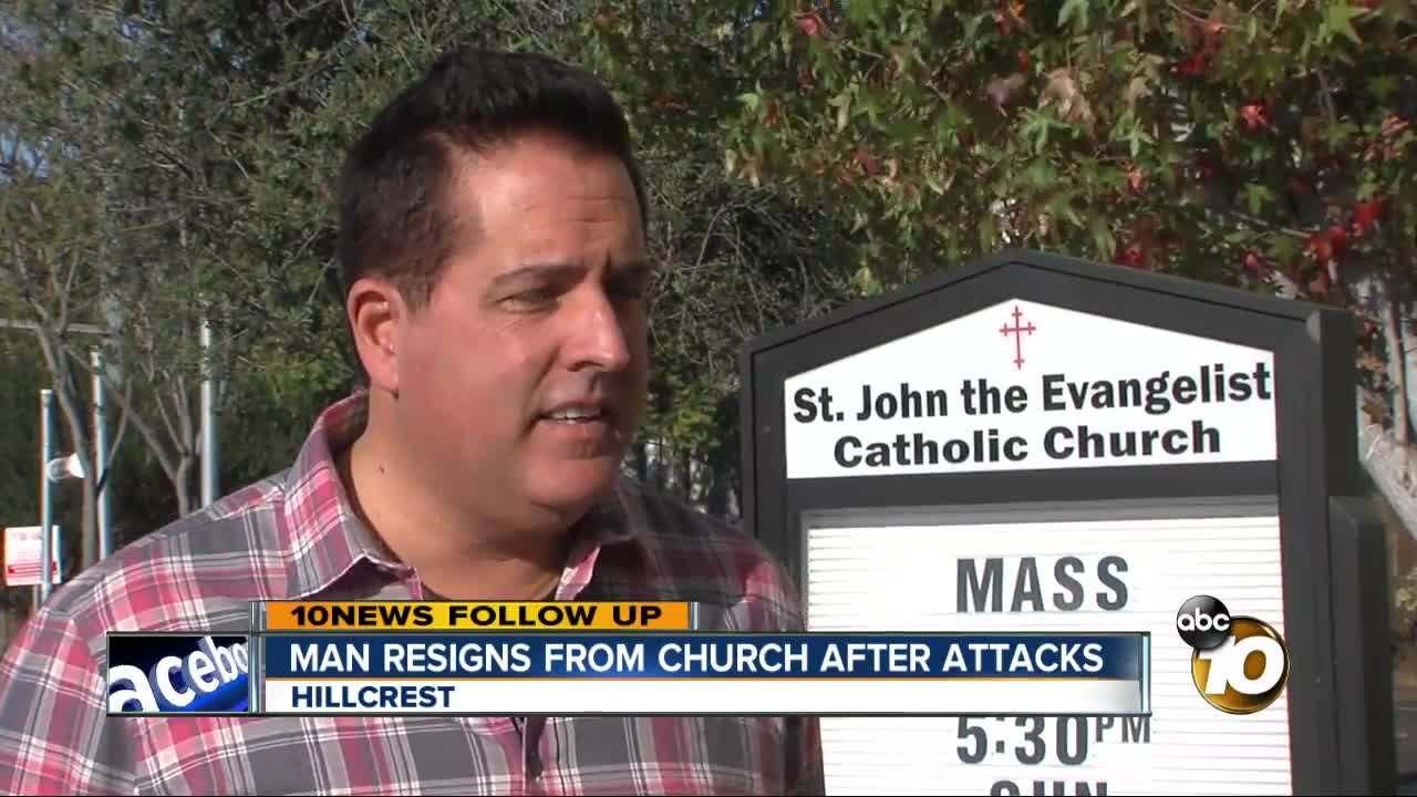 Gay man resigns from church to stop attacks