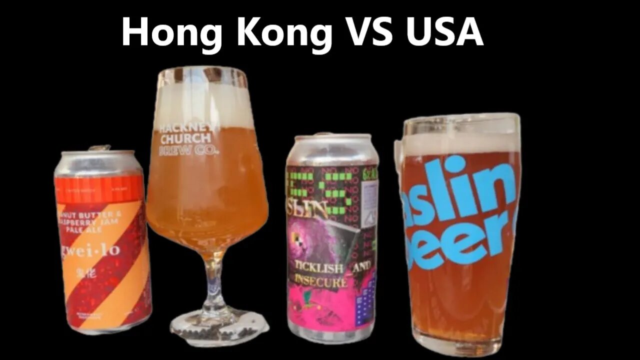 Gwie Lo Peanut butter and Raspberry Jam Pale Ale 4.9% ABV & Aslin Tickish and Insecure 6% ABV