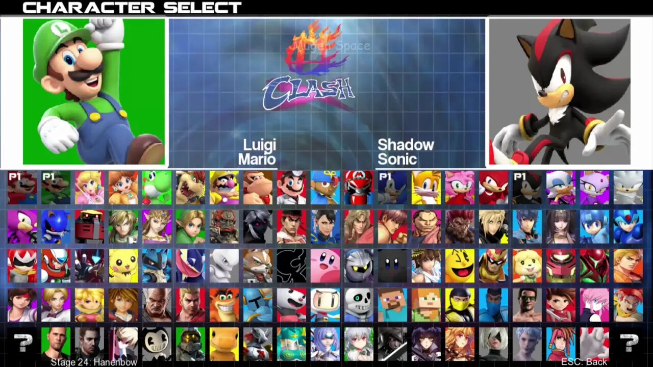 Mario & Luigi VS Sonic & Shadow I Super Smash Bros
