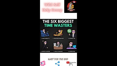 🔥The six biggest time wasters🔥#shorts🔥#viralshorts🔥#motivation🔥#wildselfhelpgroup🔥