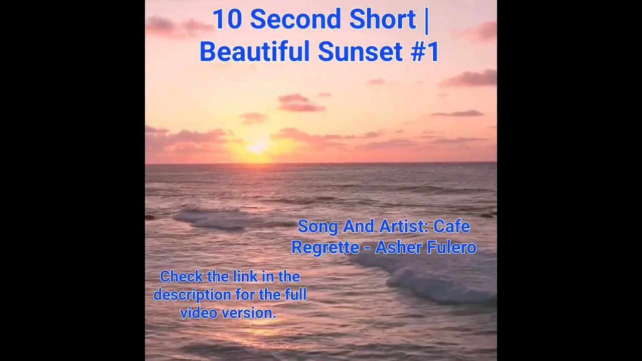 10 Second Short | Beautiful Sunset | Bright Mind Meditation Music #sunset #1 @Meditation Channel