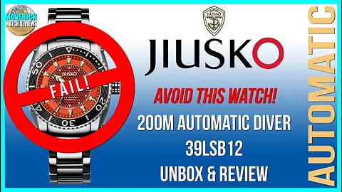 Pass! | Jiusko Chinese 200m Automatic Diver 39LSB12 Unbox & Review