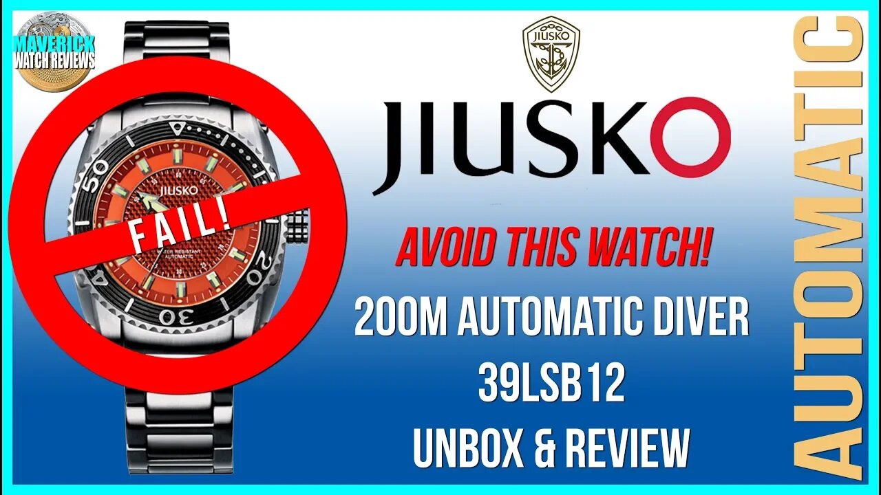 Pass! | Jiusko Chinese 200m Automatic Diver 39LSB12 Unbox & Review