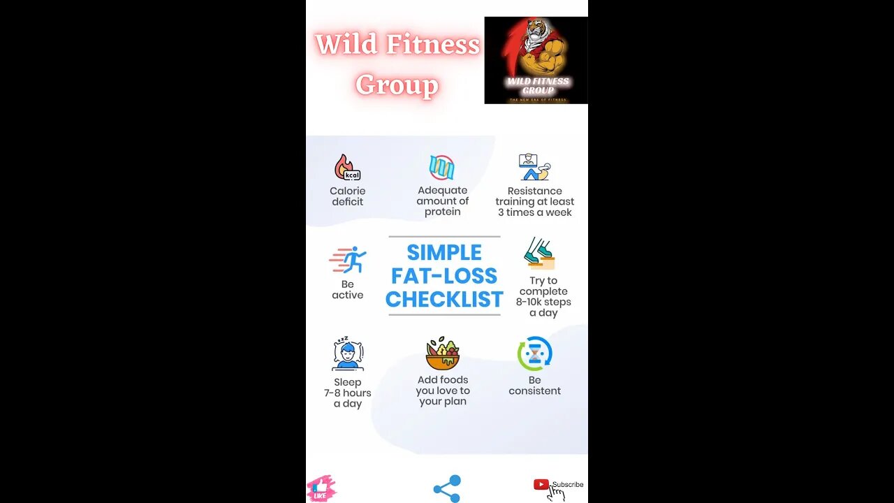 🔥Simple fat-loss checklist🔥#fitness🔥#wildfitnessgroup🔥#shorts🔥