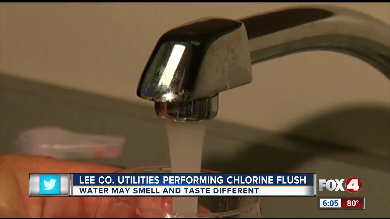 Lee County Utilities is performing a chlorine flush for residents of Lee County