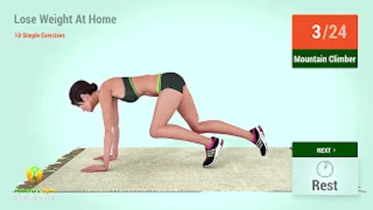 10 simple exercises to lose weight at home