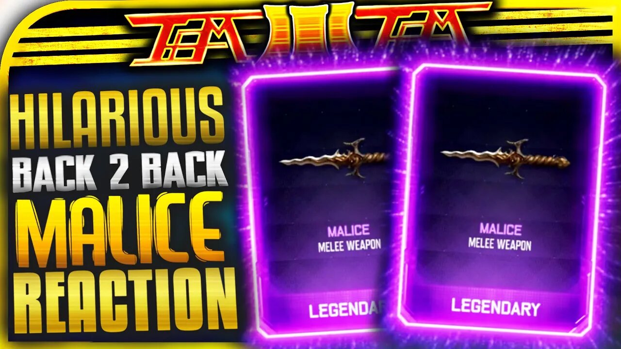 OMFG!! BACK TO BACK "MALICE" SUPPLY DROPS! HILARIOUS "MALICE" RAGE SUPPLY DROP REACTION! (BO3)