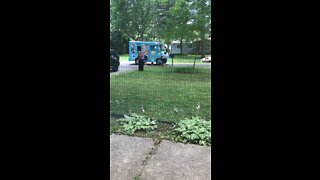 Ice cream truck.