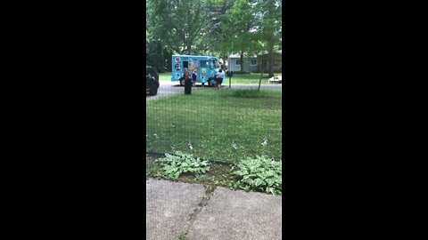 Ice cream truck.