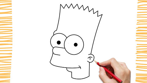 how to DRAW BART SIMPSON / como DESENHAR o BART SIMPSON