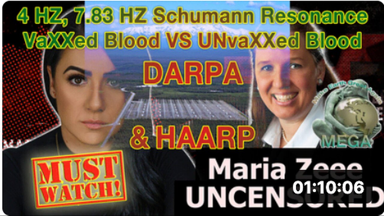 MUST WATCH!! 4 HZ, 7.83 HZ Schumann Resonance VaXXed Blood VS UNvaXXed Blood DARPA & HAARP