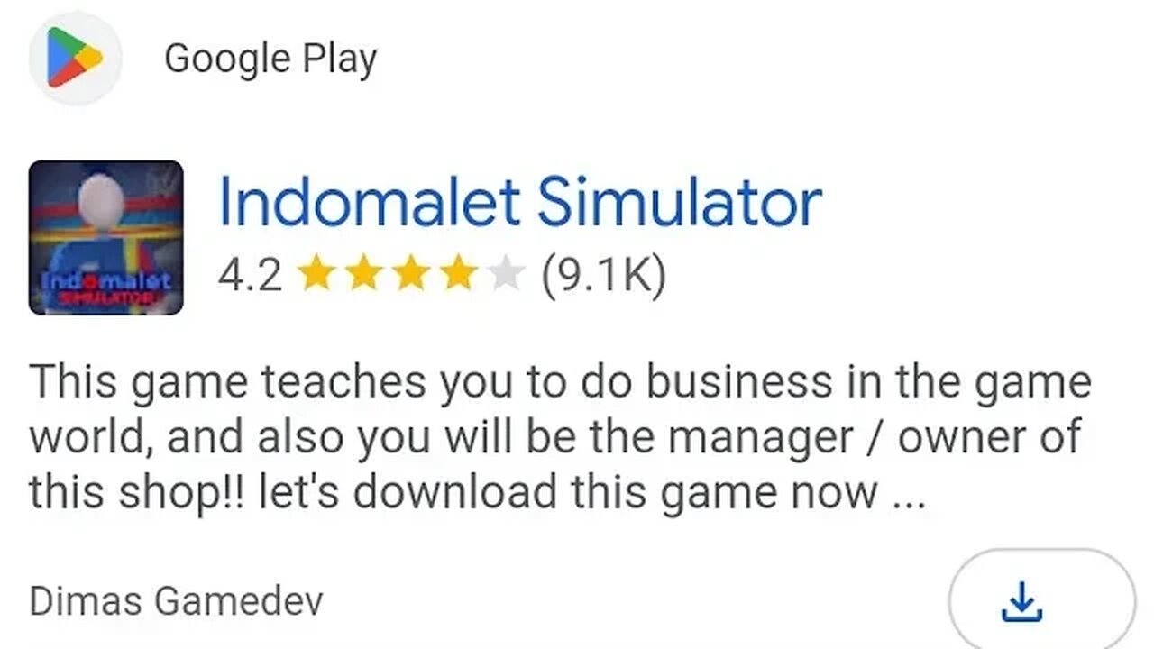 INDOMALET SIMULATOR INDONESIAN GAME