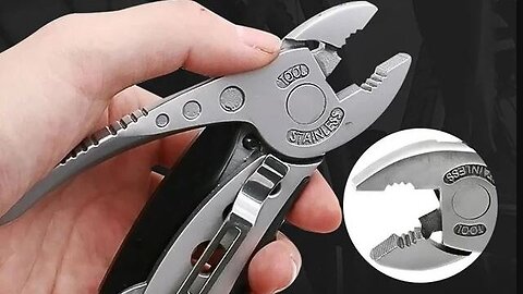 Adjustable wrench pliers emergency survival multifunction pocket multitool review