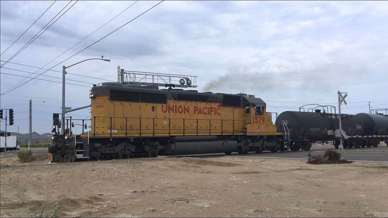 Railfanning the UP Phoenix Sub: Damp Day in the Desert, Goodyear, AZ 7-14-2021