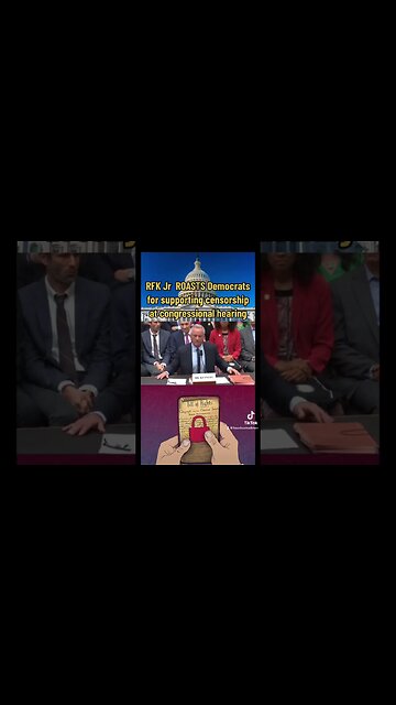 RFK Jr ROASTS Democrats for Supporting Censorship at Congressional Hearing