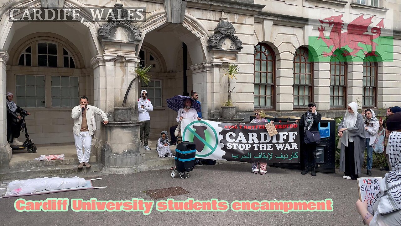 Silent March for Fathers of Gaza, Cardiff University