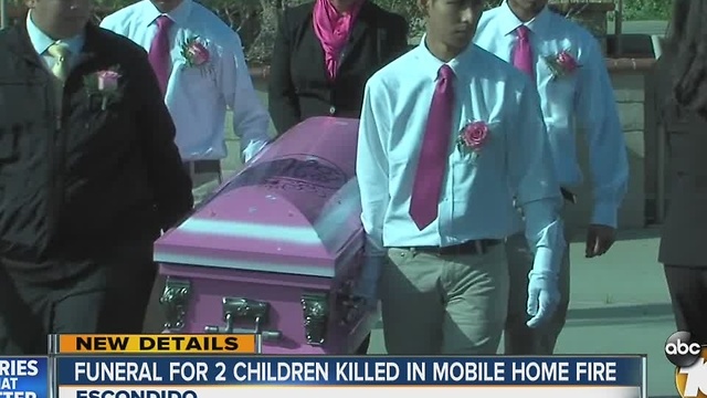 Funeral for 2 children killed in mobile home fire