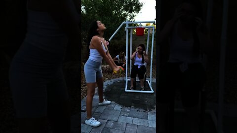 She got SOAKED!