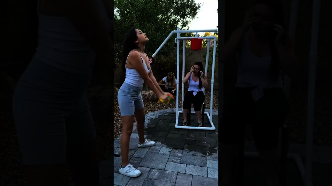 She got SOAKED!