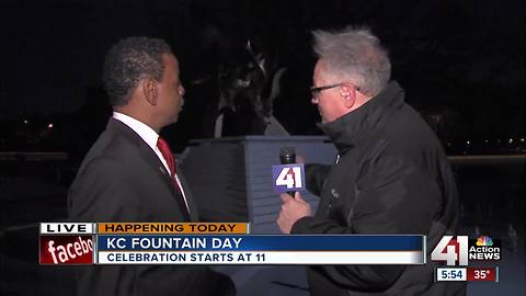 Kansas City's fountains come to life Tuesday