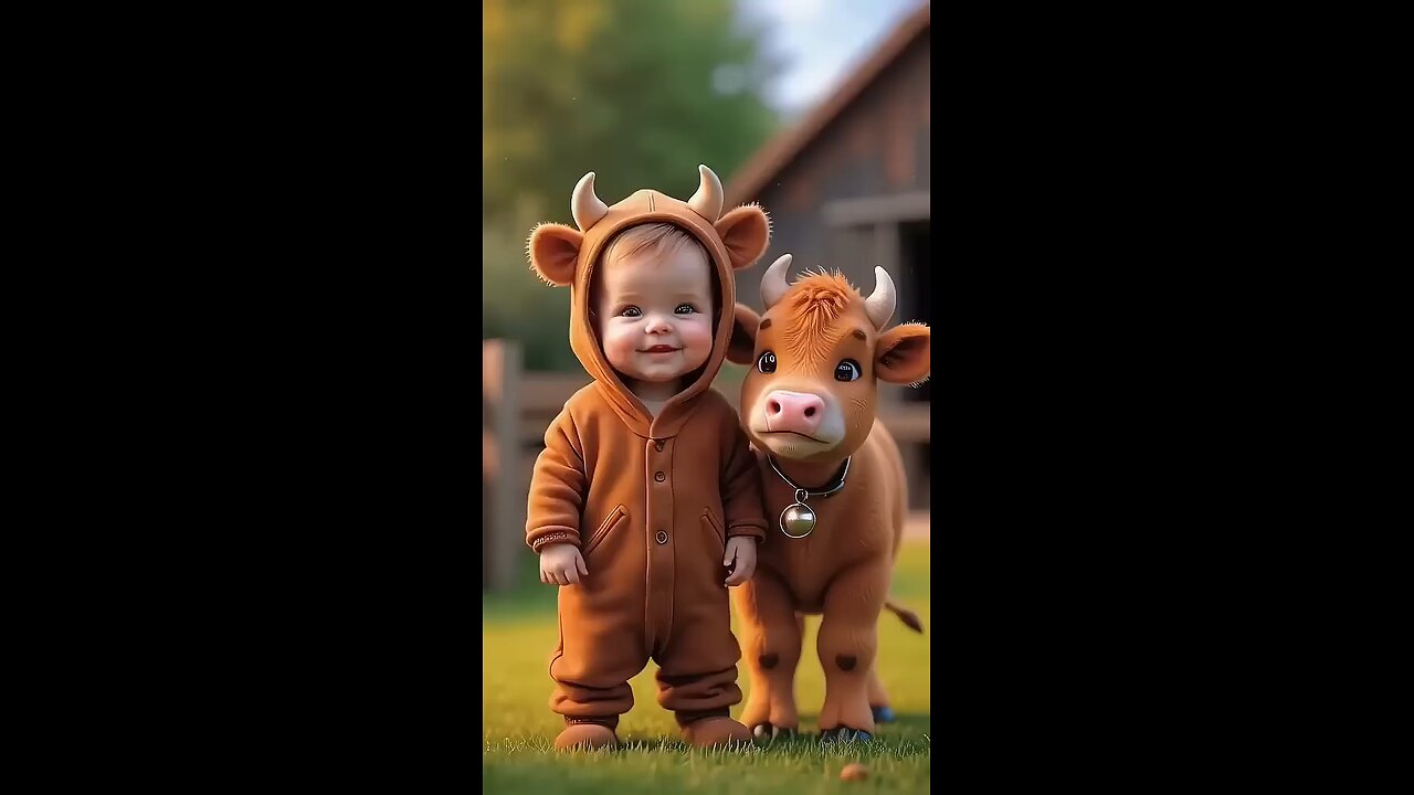 Cute Baby vs Animal