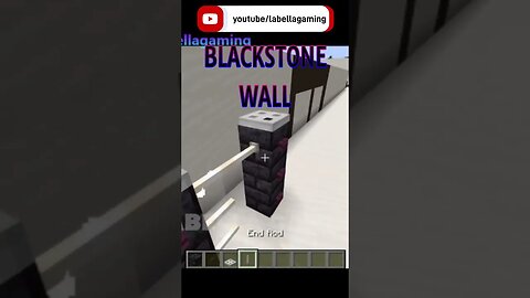 Blackstone and Endrod Wall | Minecraft