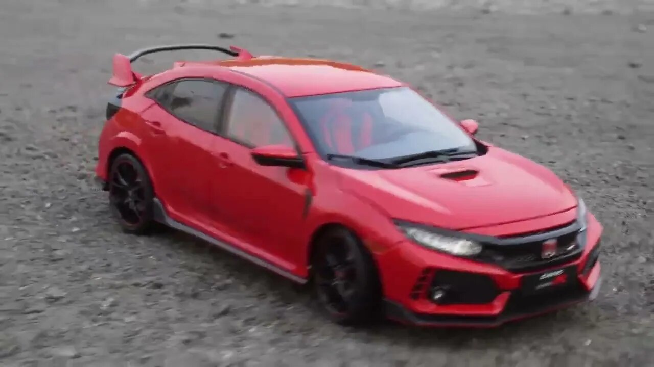 Unboxing of Honda Civic Type R 1:18 Scale (💖 Super Realistic Diecast Model)
