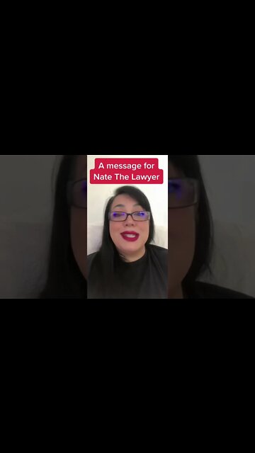 A message for Nate The Lawyer from Content Creators around the world