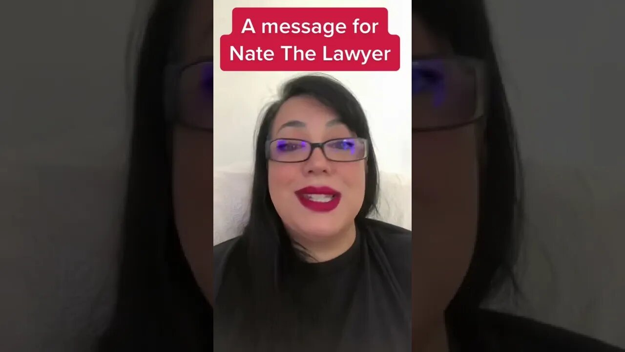 A message for Nate The Lawyer from Content Creators around the world