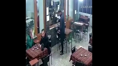 Waiter quick reaction.