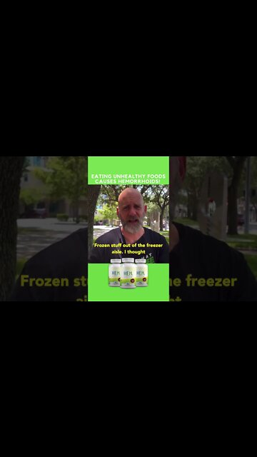 Eating Unhealthy Foods Causes Hemorrhoids!