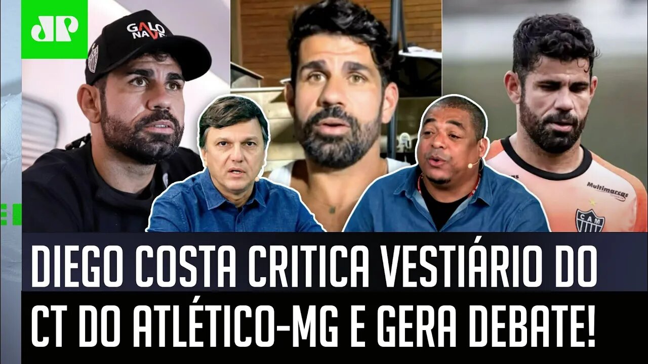 "O que o Diego Costa FALOU foi..." Atacante CRITICA vestiário do Atlético-MG e GERA DEBATE!