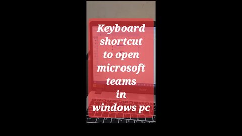 Keyboard shortcut to open microsoft team in windows pc @Microsoft #shorts #youtubeshorts