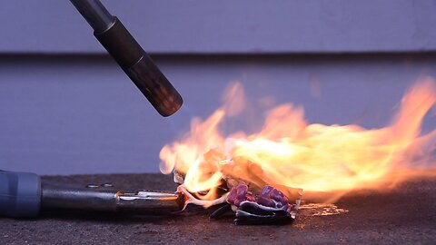 🔥 Torching a Kinder Joy Egg! [Forward + Reverse Video]