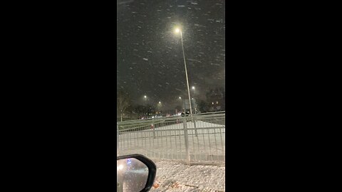 Heavey snow in Nottingham