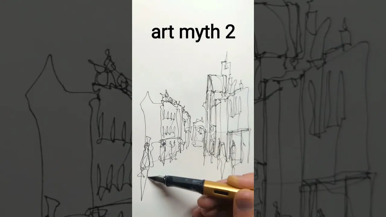 Busting Art Myths - #urbansketch #arttutorials #sketching #dailysketch