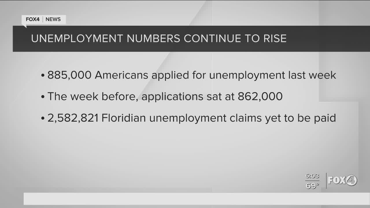 Unemployment numbers continue to rise