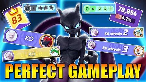 What a Perfect Gameplay for Mewtwo | Pokemon Unite Gameplay