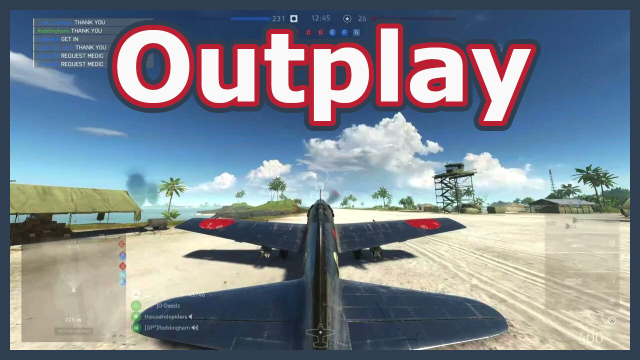 outplay on the runway