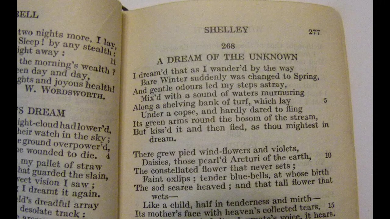 A Dream Of The Unknown - P. B. Shelley