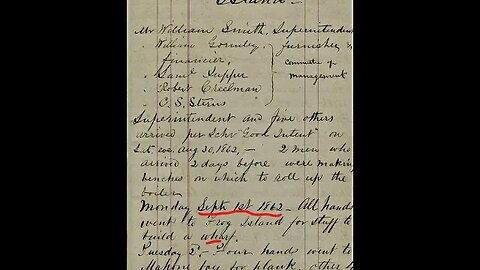 The Curse of Oak Island: 1862 Men to Frog Island for Wharf materials