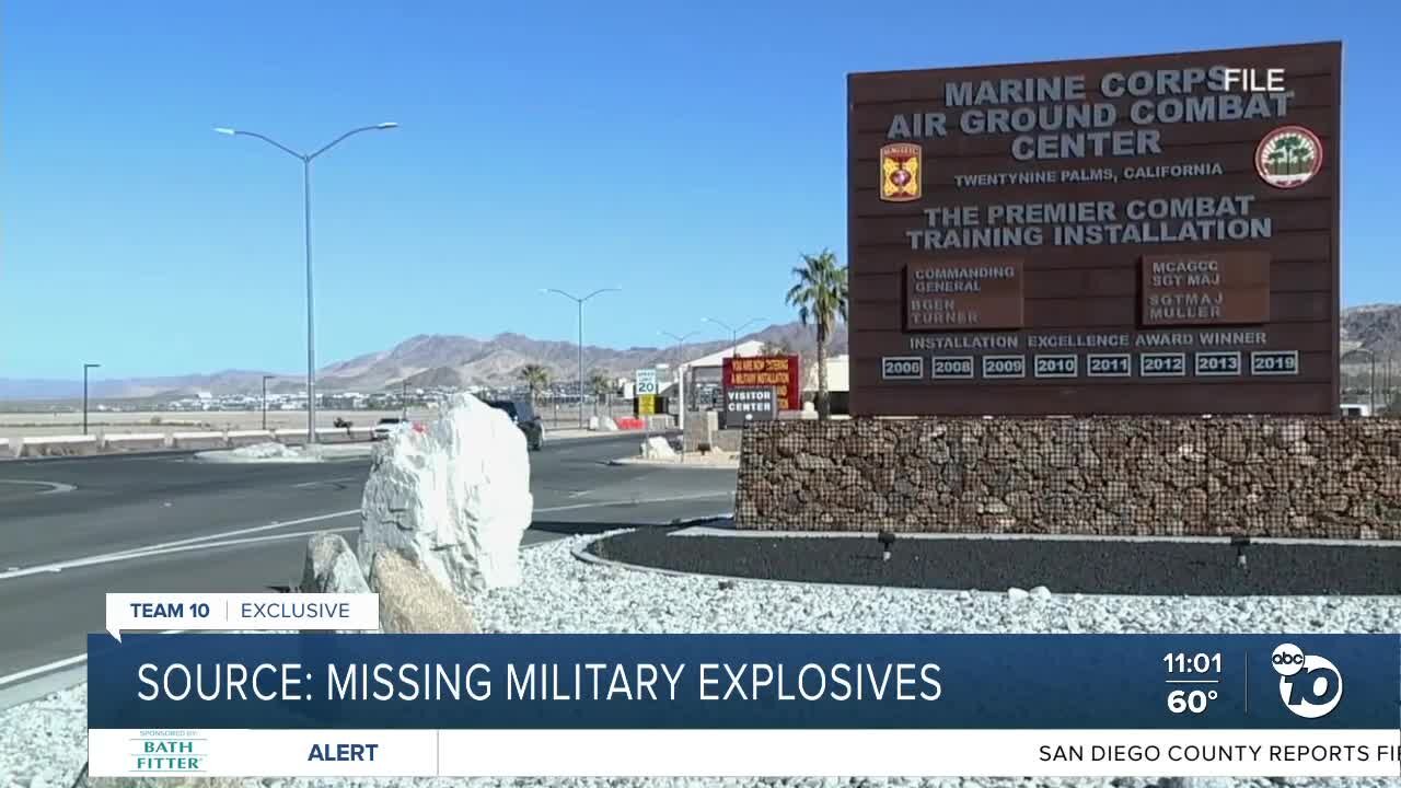 Sources: Missing military explosives