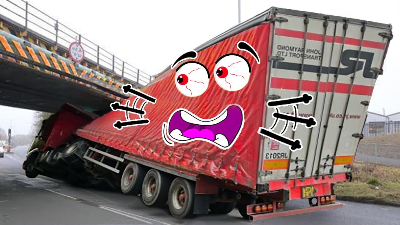 Trucks Vs Bridges | Driving Fails Compilation | Doodles