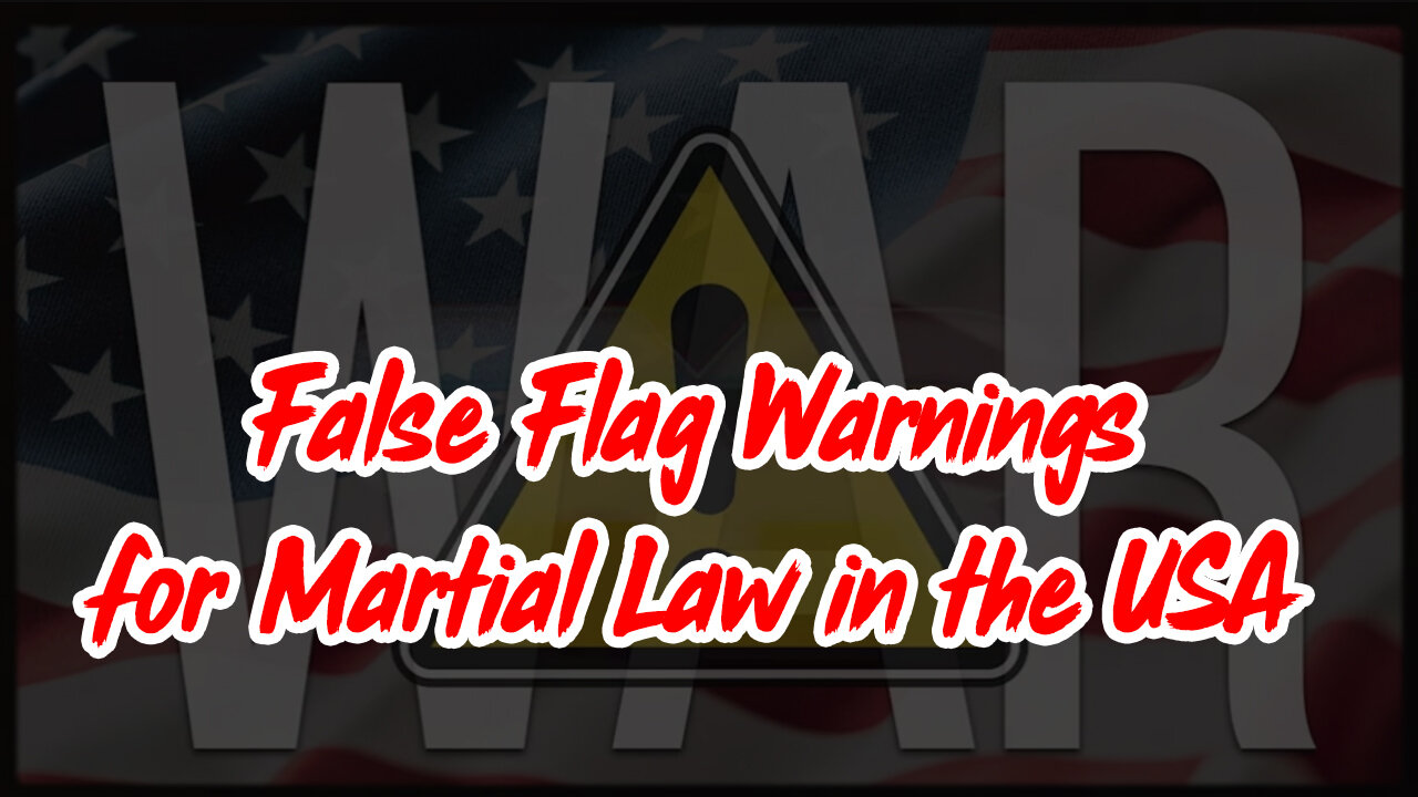 False Flag Warnings For Martial Law in the USA & War with Russia - Reese Report