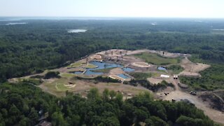 Showing the green grass really coming in on the Gravel Pit Golf Course flyover 7-4-2021