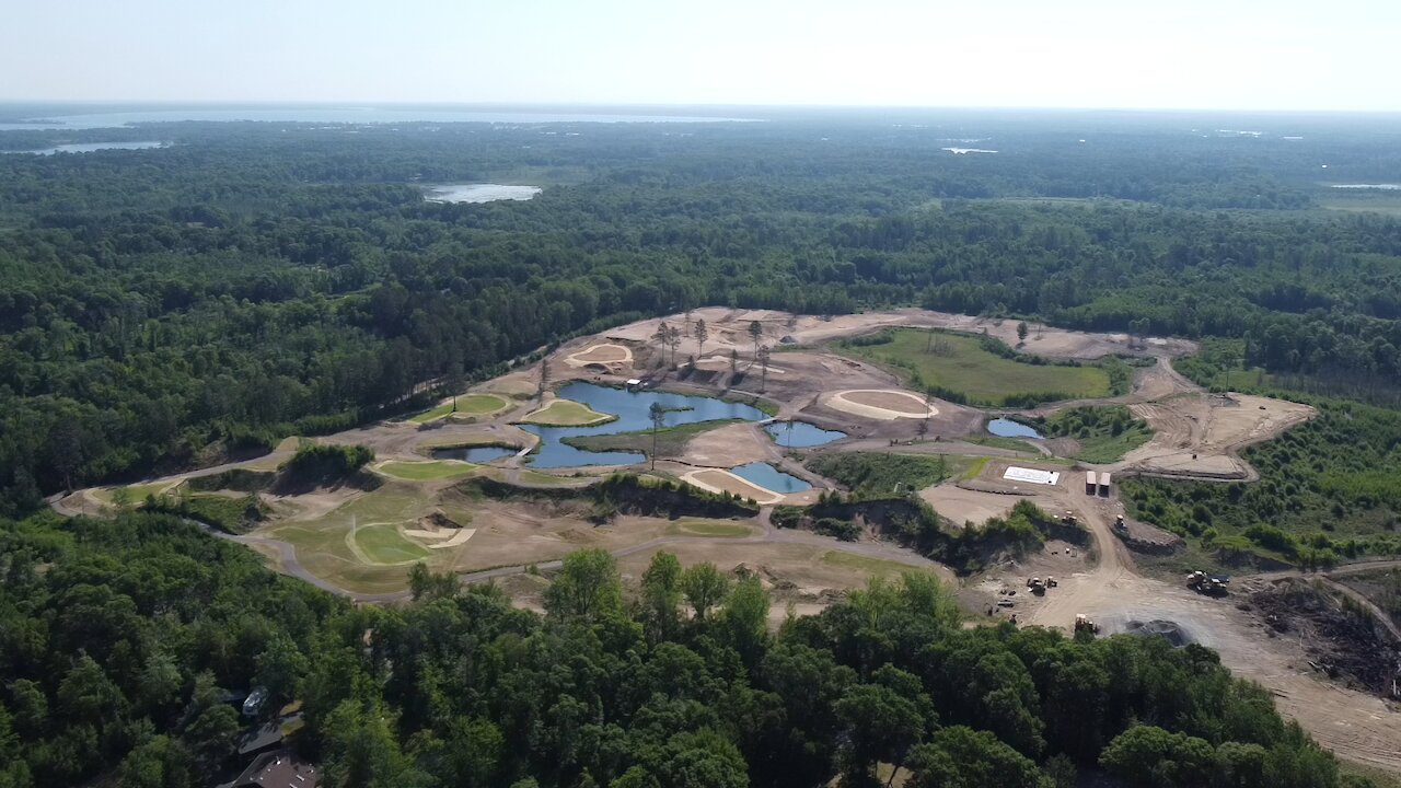 Showing the green grass really coming in on the Gravel Pit Golf Course flyover 7-4-2021