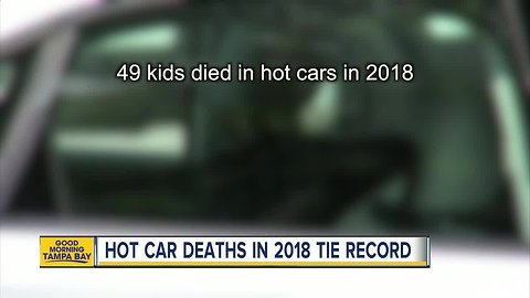 Hot car deaths in 2018 tie record