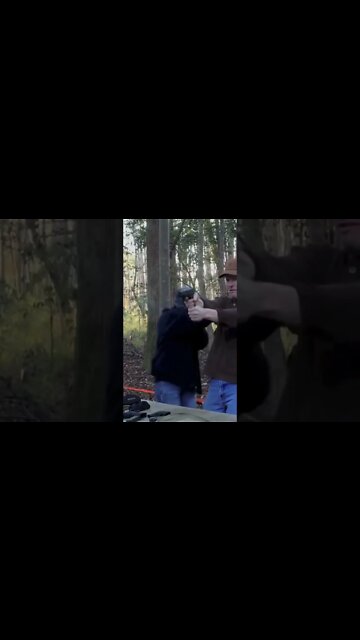 Glock Fun, wife recoils in fear! POWER!