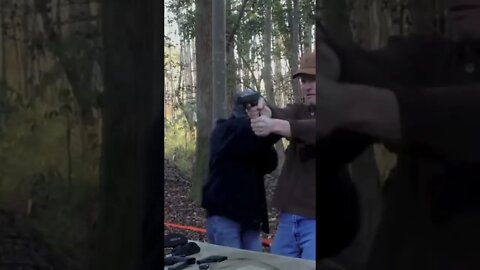 Glock Fun, wife recoils in fear! POWER!